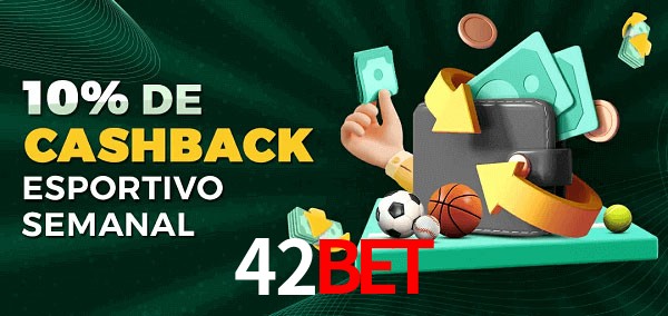 10% de bônus de cashback na 42bet